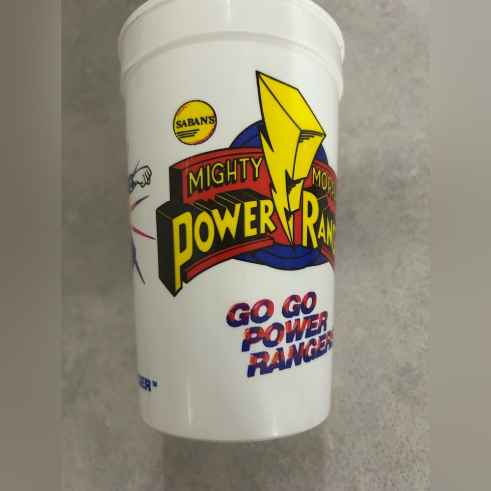 Mighty Morphin Power Rangers Blue Ranger 1994 Cup - Picture 3 of 3